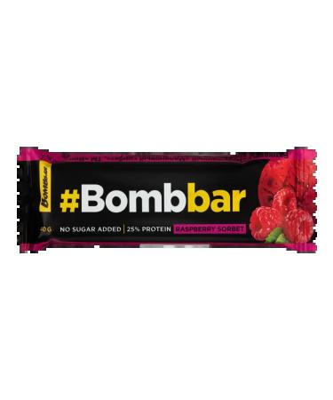 BombBar Bank protein raspberry sorbet in 1pc