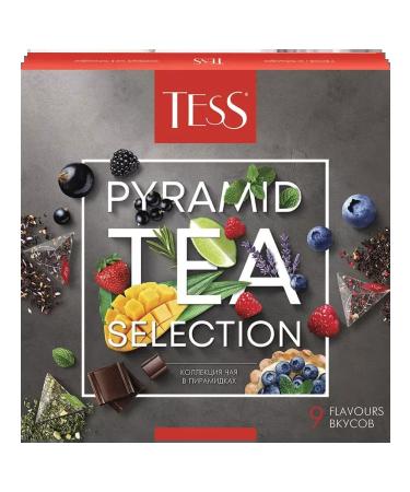 TESS Gift Tea Pyramid Tea Selection 9 1pc