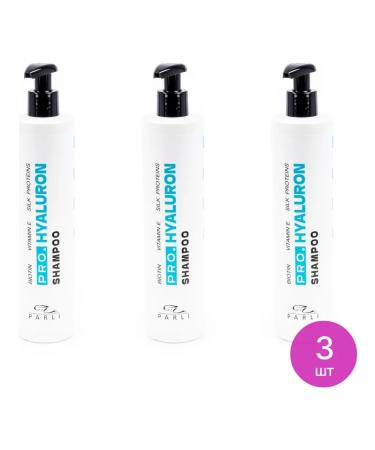 Parli Cosmetics Women's shampoo Pro Hyaluron Moisturizing 400ml 3 pcs