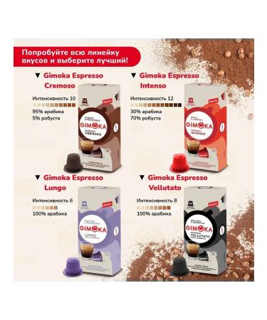 GIMOKA Nespresso Lungo coffee 200 capsules - Buy Online on GoSupps.com