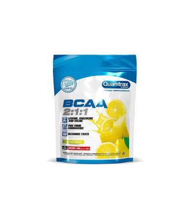Quamtrax Nutrition Amino acid BCAA 2 1 in powder lemon 500 g - Buy Online on GoSupps.com
