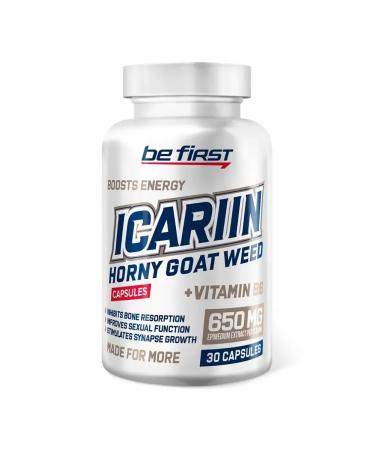 Be First Icariin (Horney Goat Weed) Goryanka Extract 30 capsules