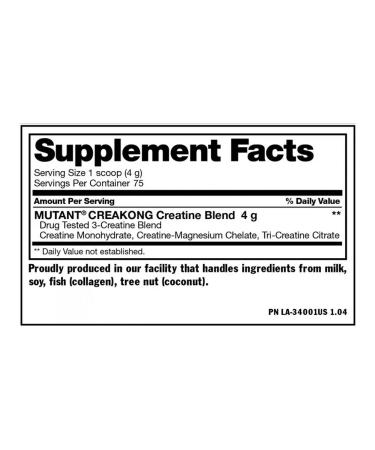 Mutant Creakong 1000 g - Buy Online on GoSupps.com