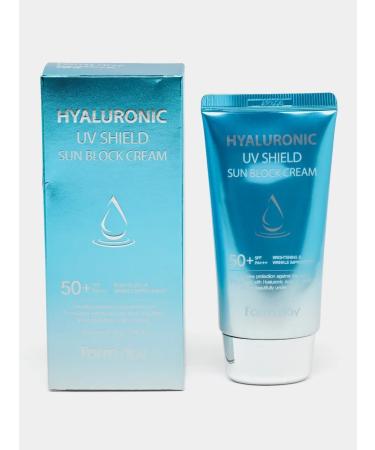 Sunscreen SPF 50 Hyaluronic UV Shield Sun Block Cream SPF50 - Buy Online on GoSupps.com
