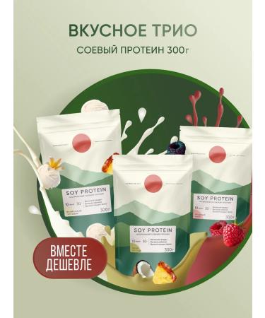 ELEMENTICA ORGANIC Set of soy proteins of 300g vanilla berries pina Kolada