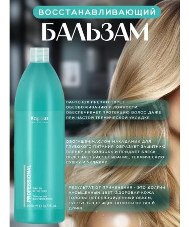 Kapous Professional Set of shampoo and balm for all hair types - Buy Online on GoSupps.com