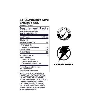 GU Energy Labs Gu ROCTANE Energetic Strawberry Gel-Kivi 5 pcs - Buy Online on GoSupps.com