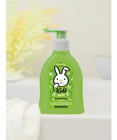 SANOSAN Shampoo for children without tears for bathing newborn apple - Buy Online on GoSupps.com