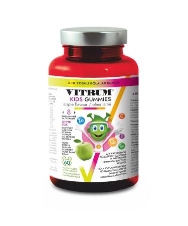 Vitrum KIDS with apple taste chewing marmalade No. 60 - Buy Online on GoSupps.com