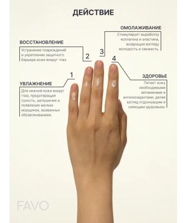 Favo Eye and skin cream around the eyes with peptide Rubixyl - Buy Online on GoSupps.com