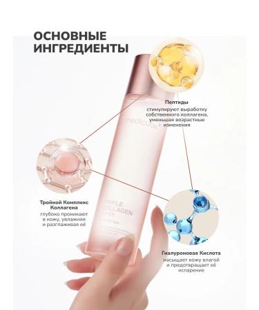 Medicube Moisturizing toner with collagen Triple Collagen Toner 4.0 - Buy Online on GoSupps.com