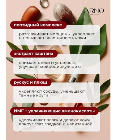 ARNOcosmetics Rejuvenating serum for eyelids with peptides against wrinkles - Buy Online on GoSupps.com