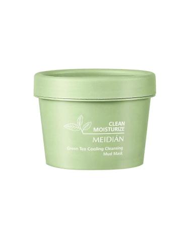 Mud mask with green tea cleaning