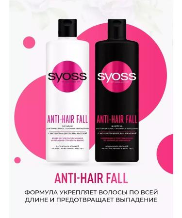 Syoss Shampoo + balm anti-hair fall hair strengthening - Buy Online on GoSupps.com