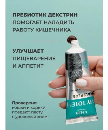 VEDA Pasta for the output of wool with a prebiotic for cat plus cats - Buy Online on GoSupps.com