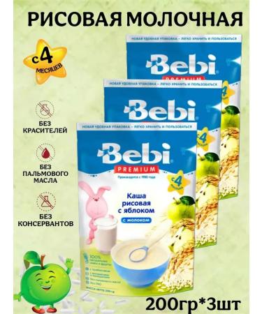 Bebi Premium Milk rice rice-4 months 200g 3pcs