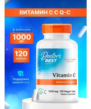Doctor's Best Vitamin C 1000 mg 120 capsules Vitamin C with Quali-C