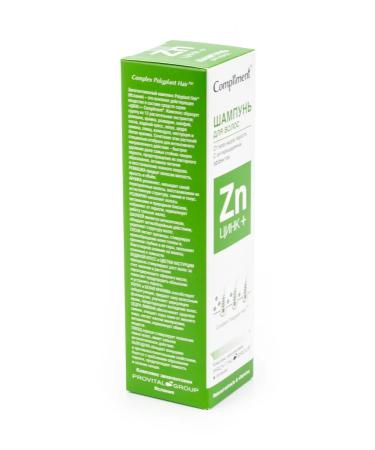 Compliment Zinc+ hair shampoo from all types of dandruff 200ml 5 pcs - Buy Online on GoSupps.com