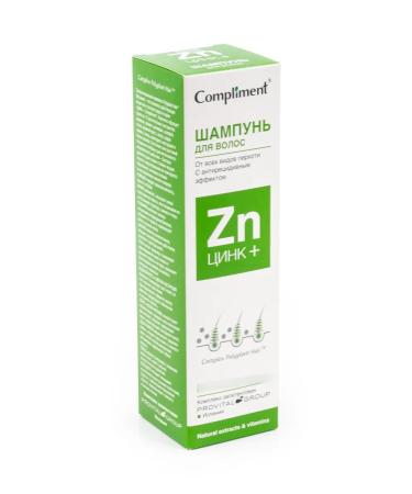 Compliment Zinc+ hair shampoo from all types of dandruff 200ml 5 pcs - Buy Online on GoSupps.com