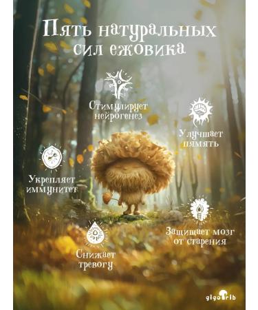 GigoGrib Ezhovik crested in capsules of mycelium 150 pcs - Buy Online on GoSupps.com