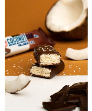 POWER PRO Coconut Bank without sugar in milk chocolate (x20) - Buy Online on GoSupps.com