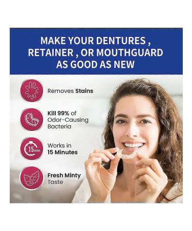 Dentures cleaning tablets 100 pcs ts 3pcs - Buy Online on GoSupps.com