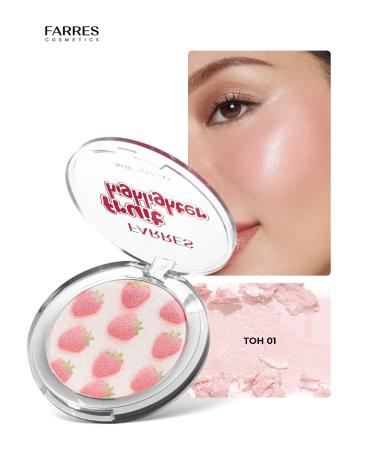 FARRES Highlighter for the face and body dry flickering light with shine