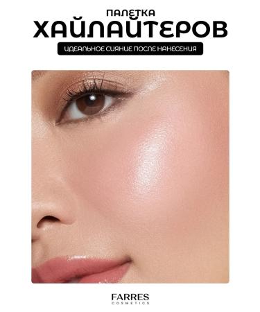 FARRES Highlighter for the face and body dry flickering light with shine - Buy Online on GoSupps.com