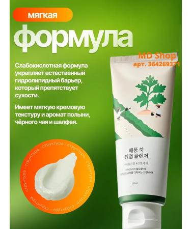 round lab Soothing foam for washing with wormwood - Buy Online on GoSupps.com