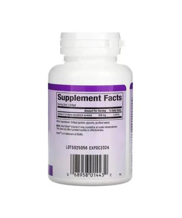 Natural Factors Vitamin E 268 mg (400 IU) 60 soft tablets - Buy Online on GoSupps.com