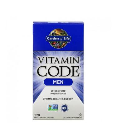 Garden of Life Multivitamins MEN 120 vegetarian capsules