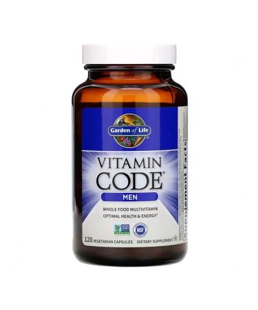 Garden of Life Multivitamins MEN 120 vegetarian capsules - Buy Online on GoSupps.com