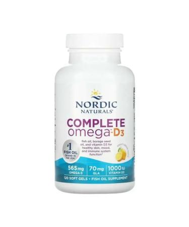 Nordic Naturals Omega and d3 120 capsules - Buy Online on GoSupps.com