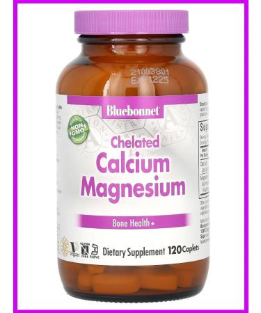 Bluebonnet Nutrition Magnesium and calcium Helates 120 pcs