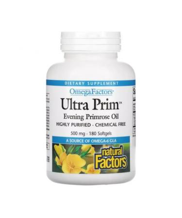Natural Factors Lieuting primrose food supplement 180 capsules