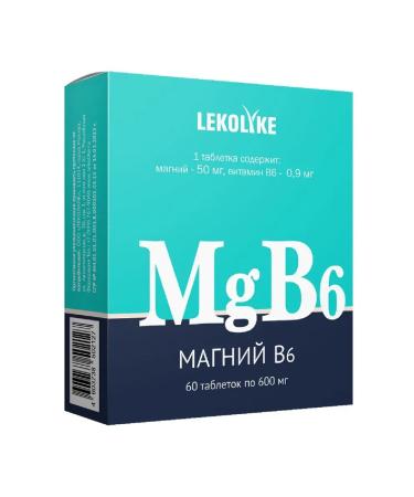 LEKOLIKE Magnesium 6 tablets weighing 60 pcs. 600 mg -1 units