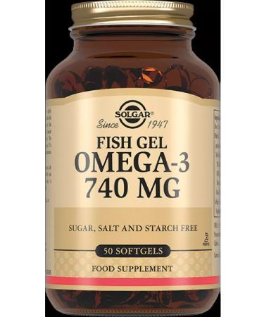 SOLGAR Fish fat Omega-3 740 mg 50 pcs. Capsules weighing 1942 m-1pcs