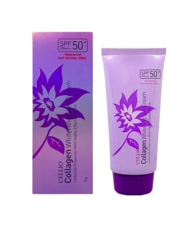 Promotion Collagen Whitening Sun SPF cream with collagen SPF50 70ml - Buy Online on GoSupps.com