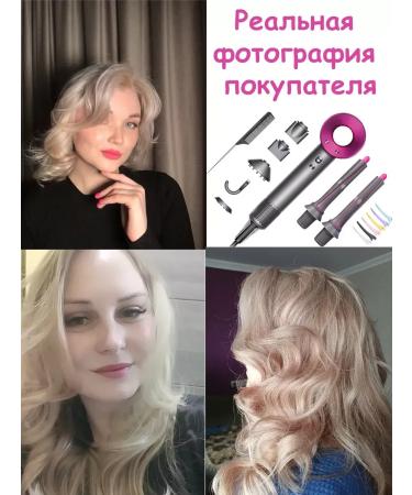 hair hair dryer+ 2 pcs curls for curls 7 in 1 styler - Buy Online on GoSupps.com