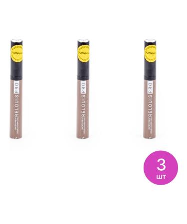 RELOUIS Eyebrow gel relay Pro Waterproof Color Brow Taupe 3 pcs