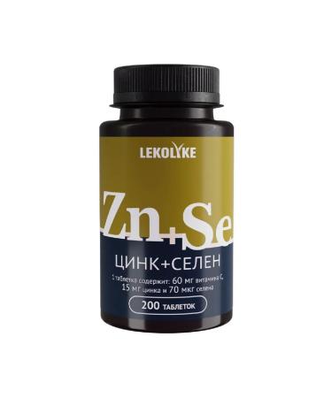 LEKOLIKE zinc+selenium 200 table. 300 mg bank