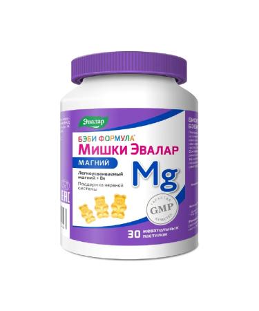 Evalar Baby formula of Mishka Magnesium 30 pcs. Zhev. pastry 4 g
