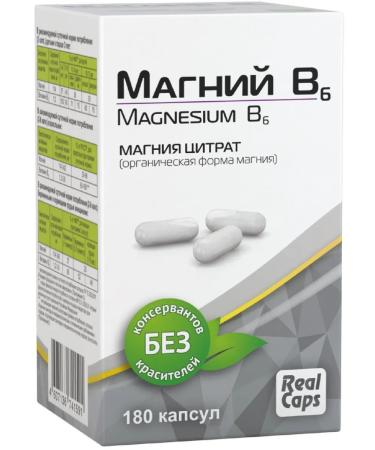 RealCaps Magnesium in 6 180 pcs. capsules weighing 500 mg