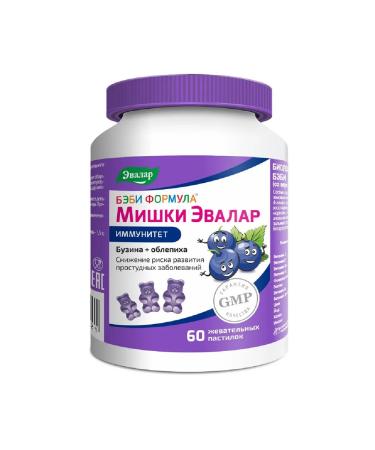 Evalar Baby Formula Mishka Immunity 60 chewing. pastilles 2.5 g