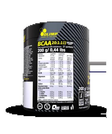 Olimp Sport Nutrition Amino acids BCAA 20 1 1 XPLODE POWDER 200 G. Pear - Buy Online on GoSupps.com