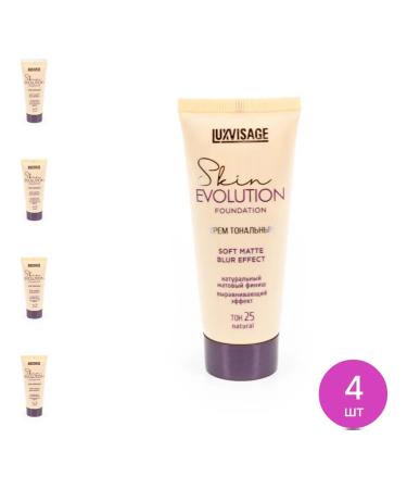 LUXVISAGE Face foundation liquid 25 Natural 35g 4 pcs