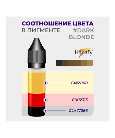 Hanafy Pigment for eyebrow permanent No. 2 Dark Blonde 5 ml - Buy Online on GoSupps.com