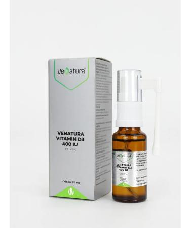 Venatura Vitamin D3 400 IM spray 20 ml for immunity T rkiye - Buy Online on GoSupps.com