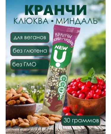 Cereal bars Kranch cranberries of almonds 30 g