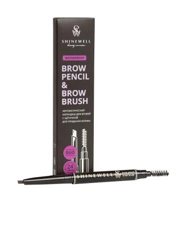 SHINEWELL Eyebrow pencil automatic with a brush 03 - Buy Online on GoSupps.com